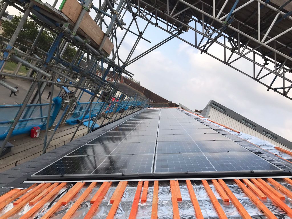 GSE 37.84 kW Solar PV system completion roof 2
